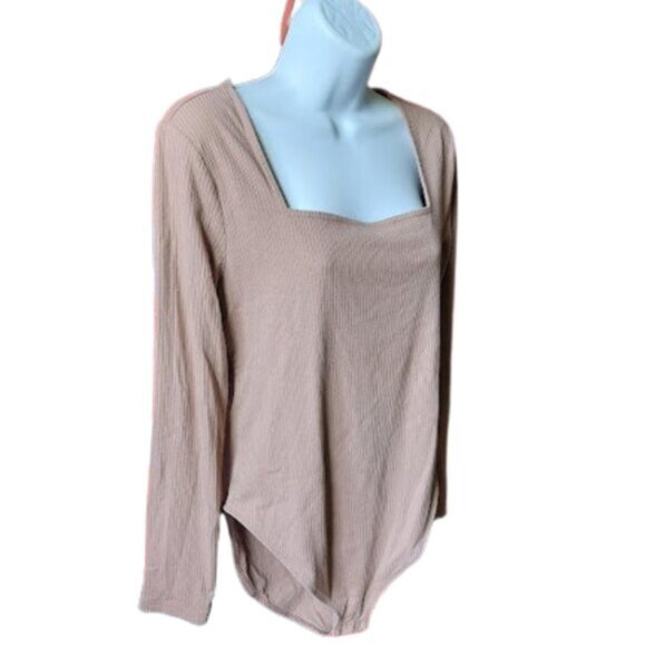 OLD NAVY Beige Long Sleeve Body Suit Size XL - Picture 2 of 6